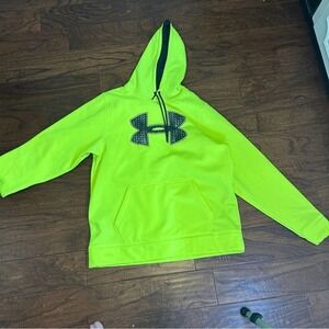 Under Armour loose fit hoodie size Large yellow /green